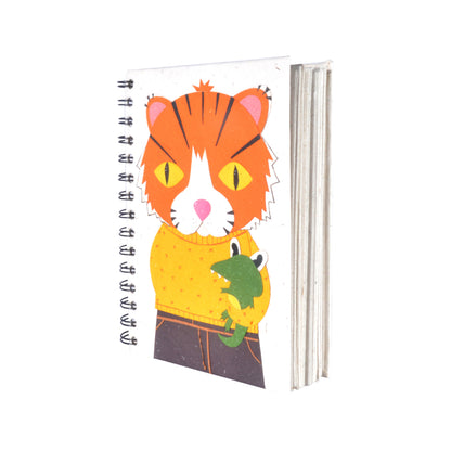 Large Notebook Tiger Natural White
