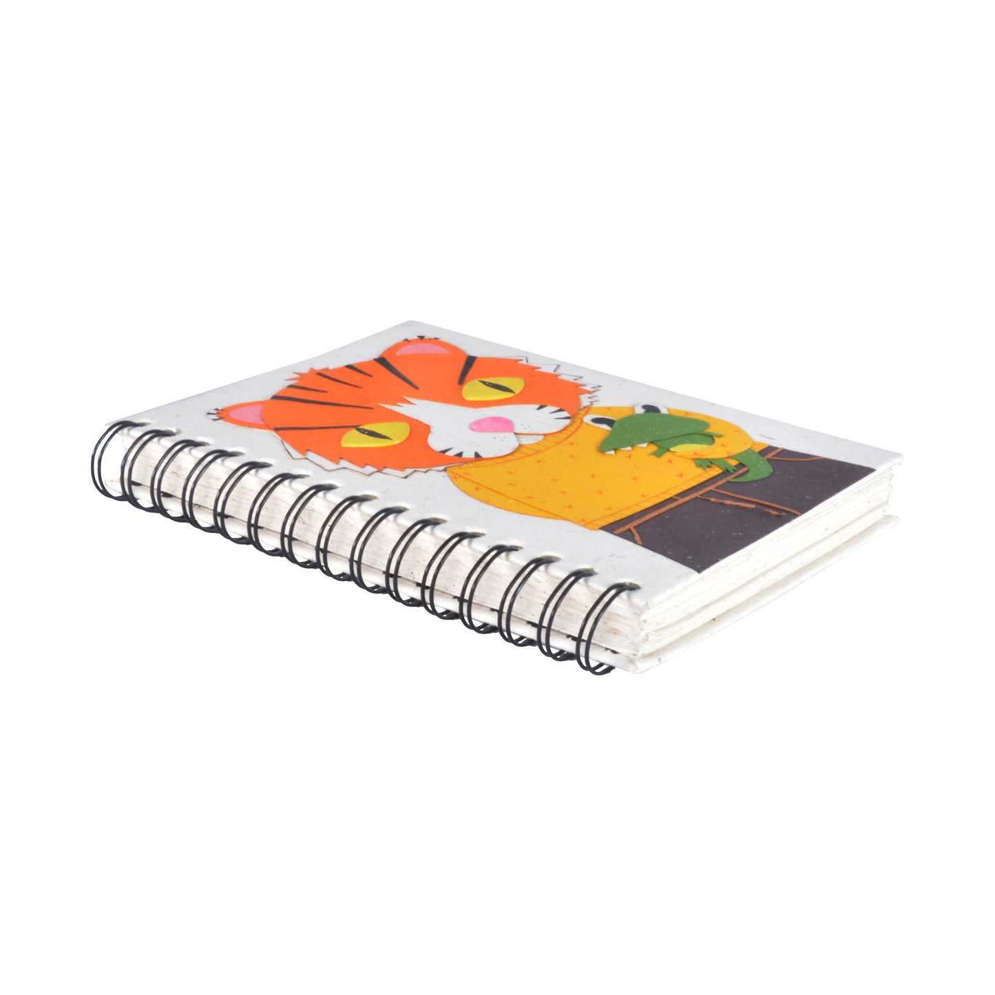 Large Notebook Tiger Natural White