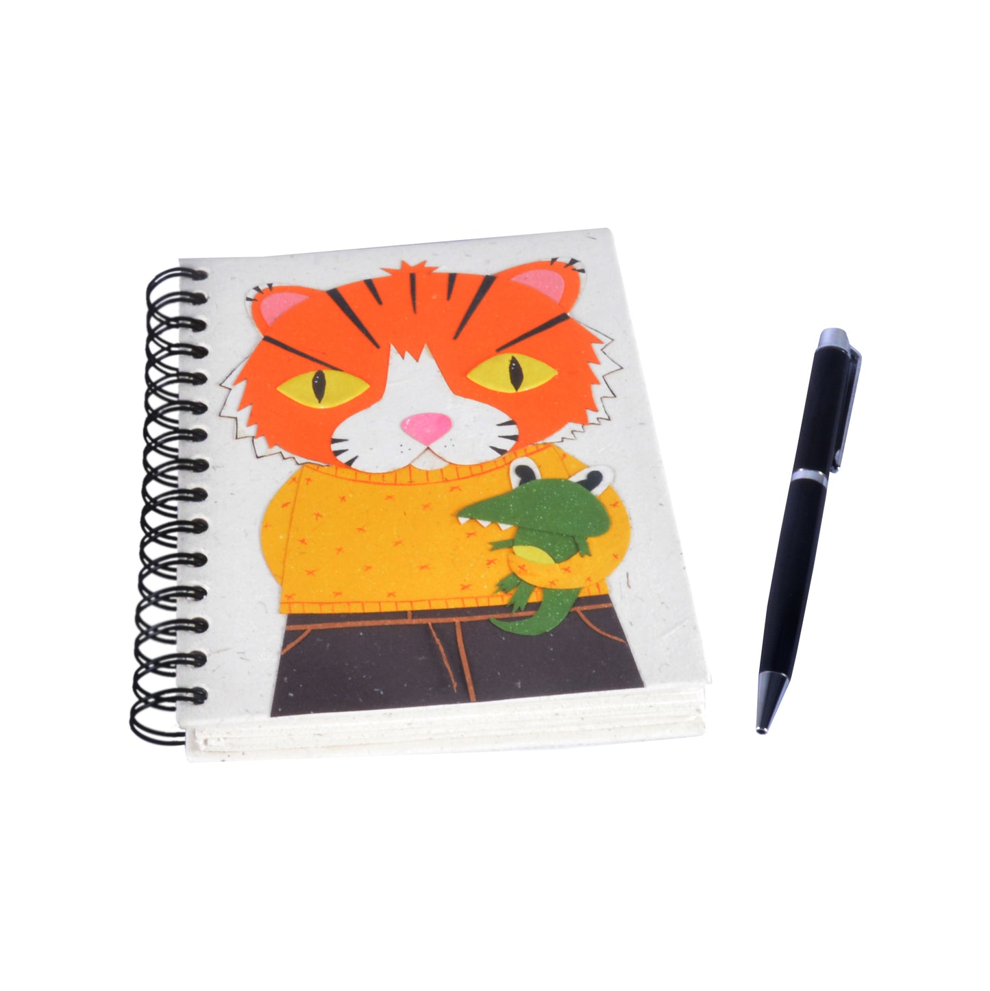 Large Notebook Tiger Natural White