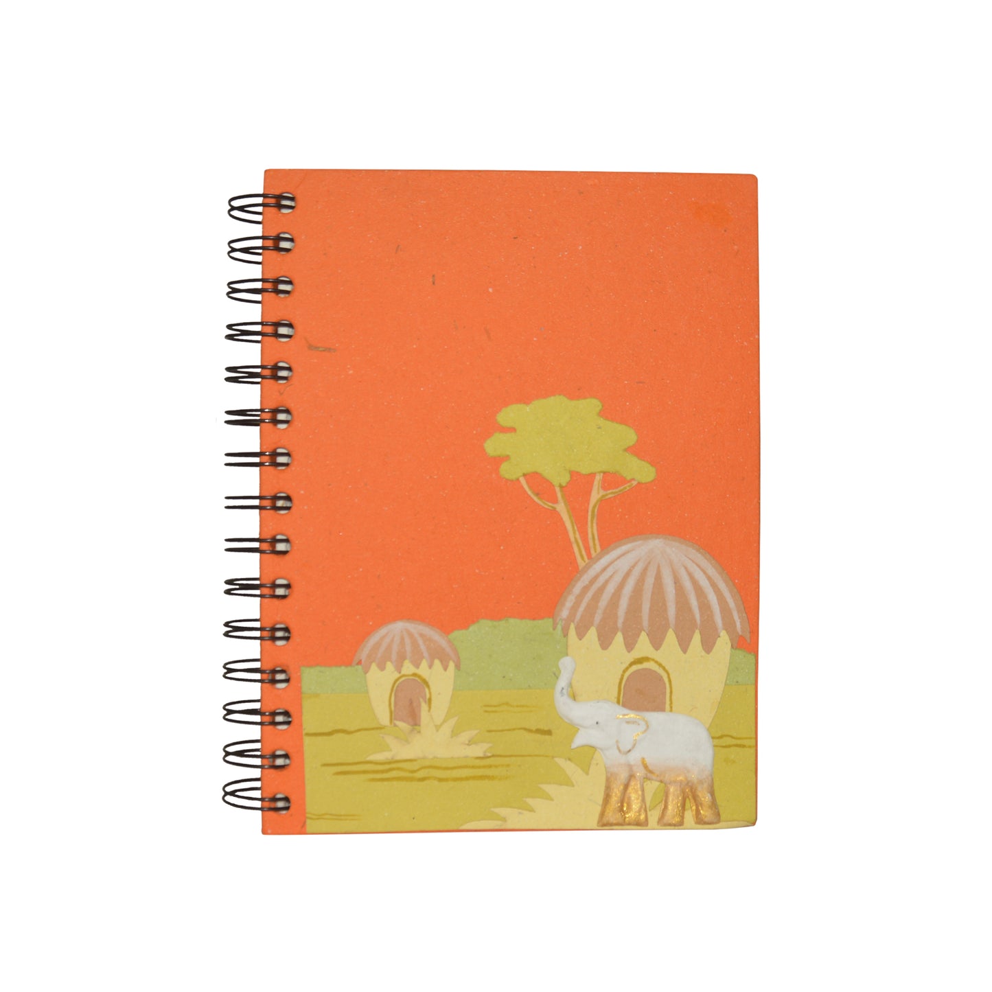 Large Notebook Elephant Orange