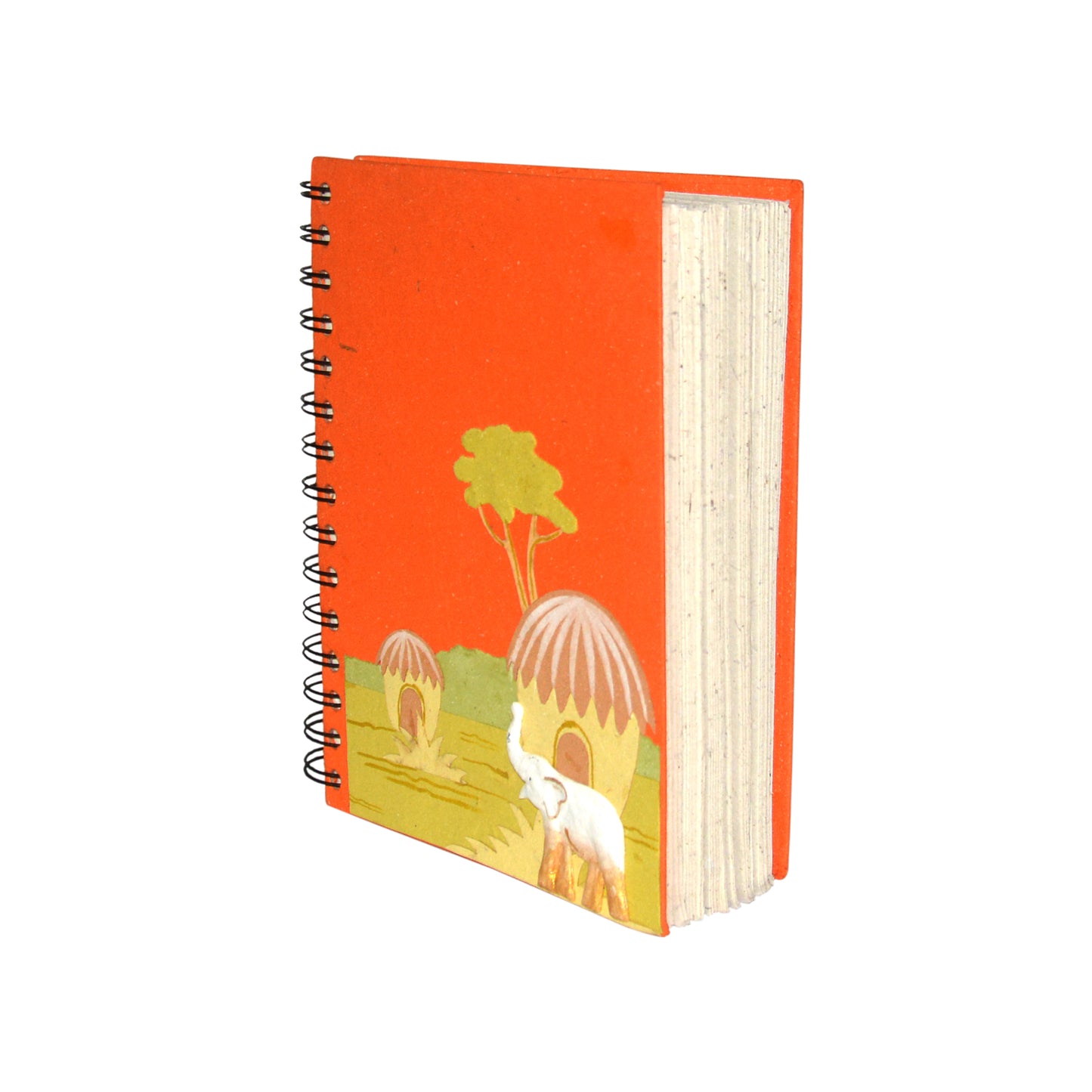 Large Notebook Elephant Orange