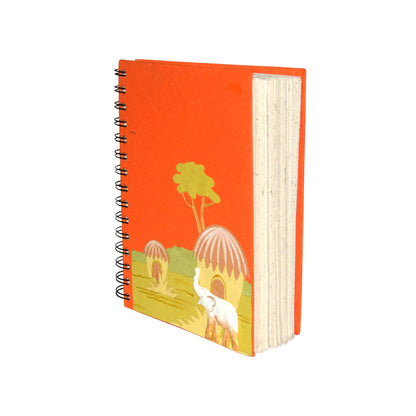 Large Notebook Elephant Orange