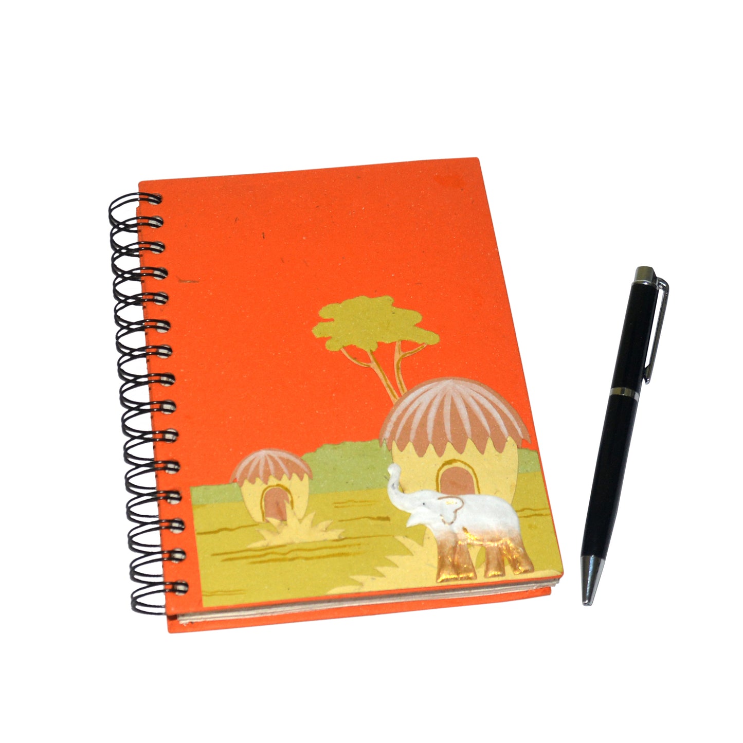 Large Notebook Elephant Orange