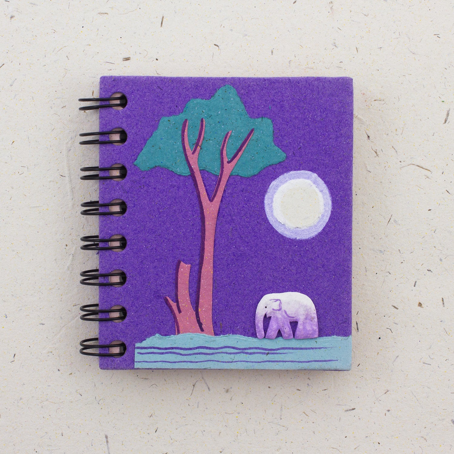 Small Notebook Elephant Purple