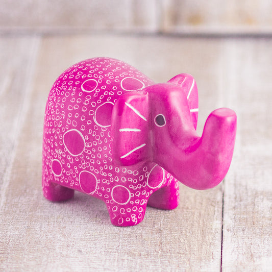 Soapstone Elephant Pink (w)