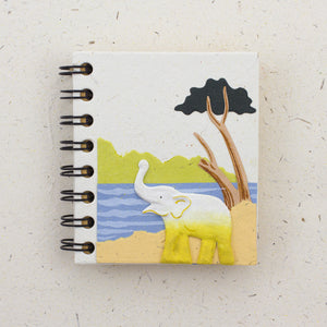 Small Notebook Elephant Natural White