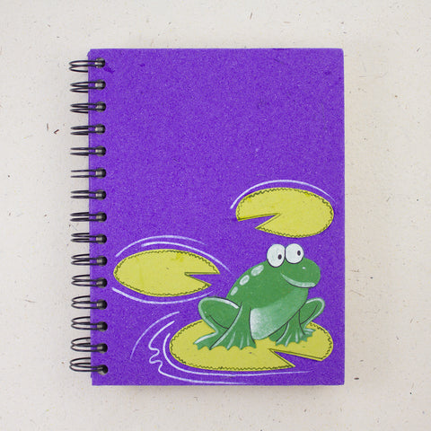 Large Notebook Frog Purple