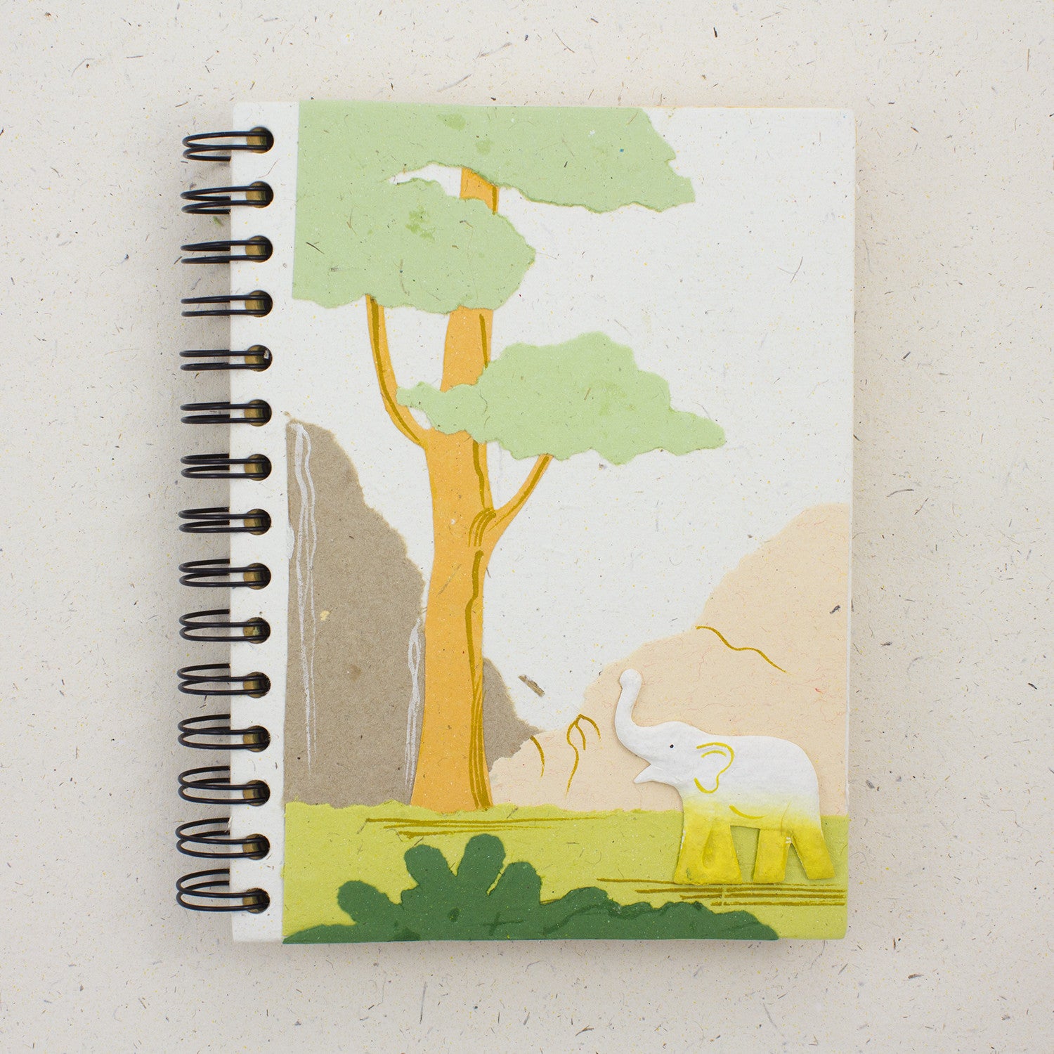Large Notebook Elephant Natural White