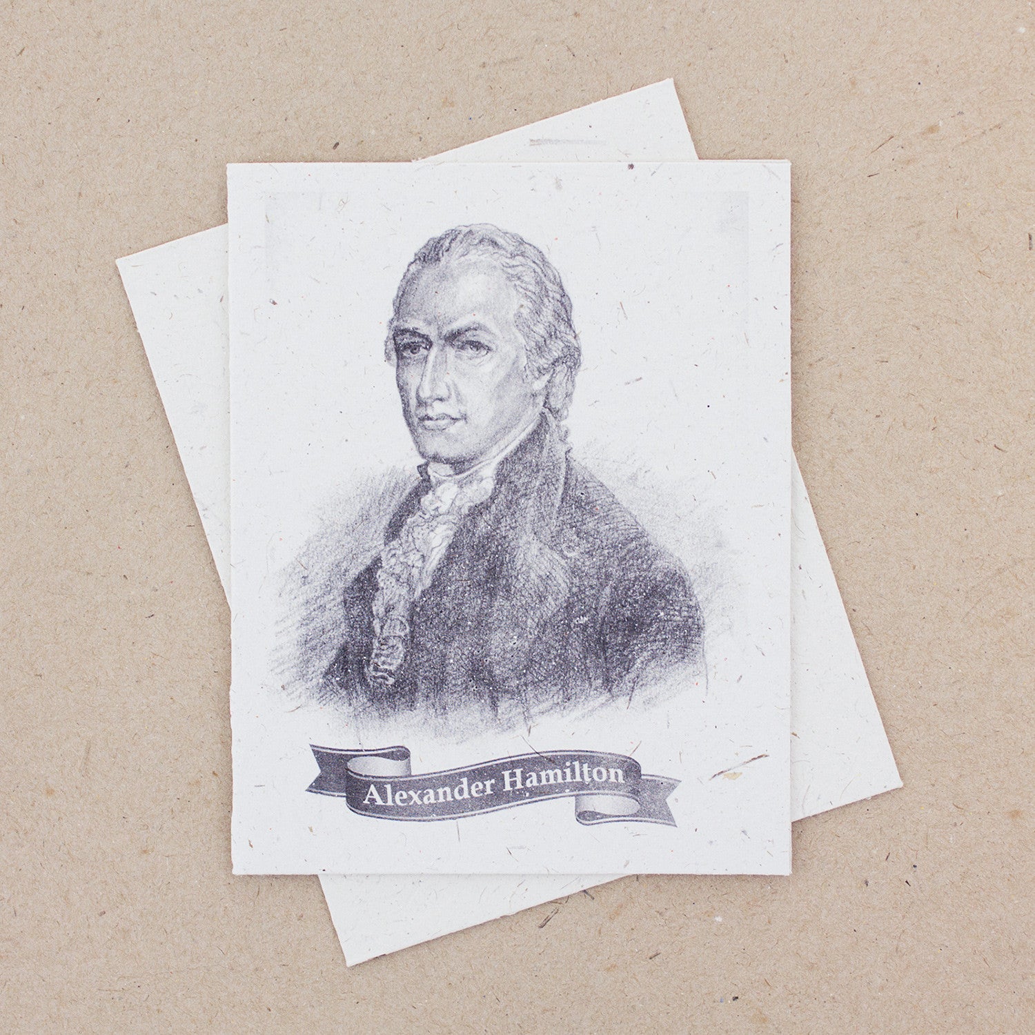 Single Greeting Card Alexander Hamilton Sketch