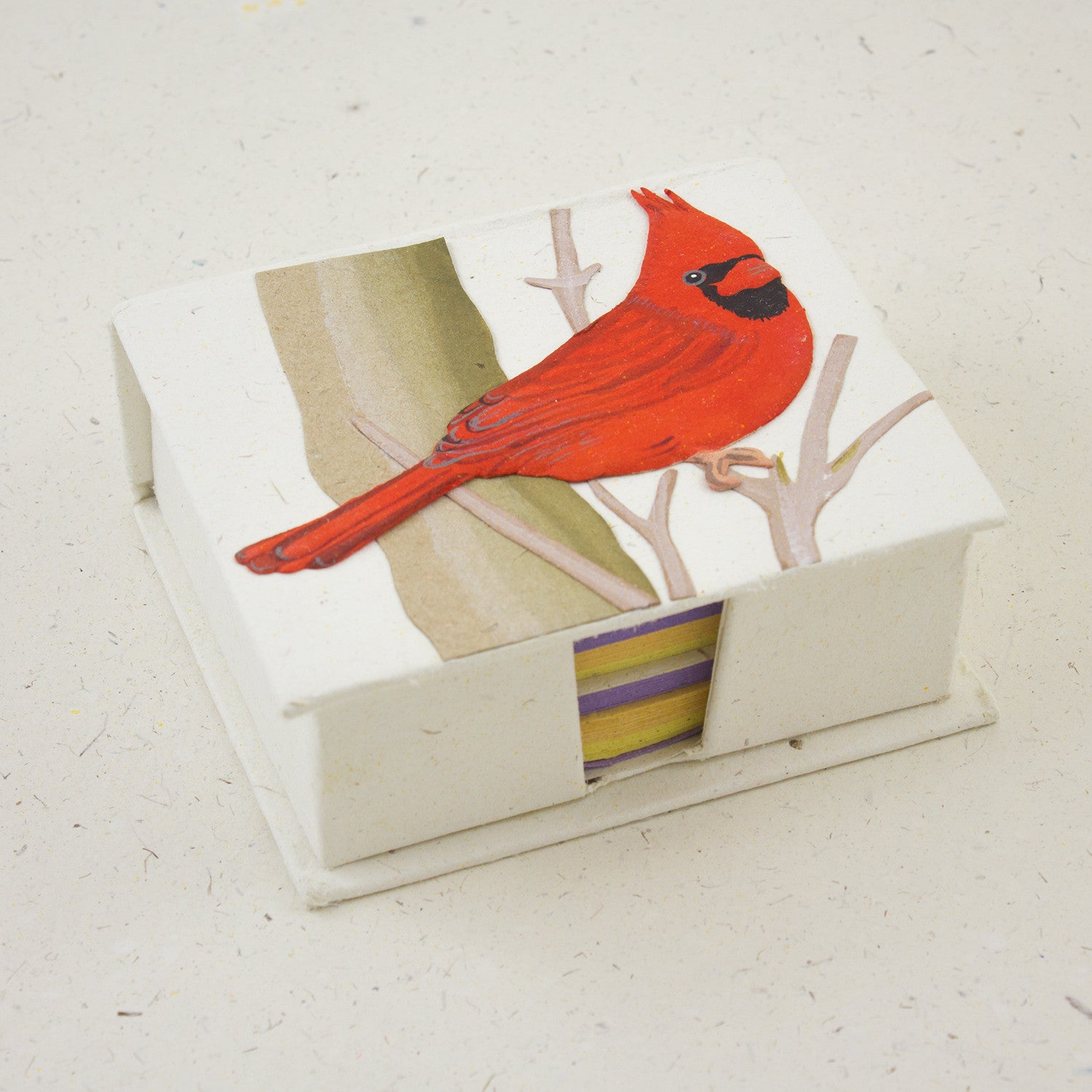 Note Box Cardinal Embossed