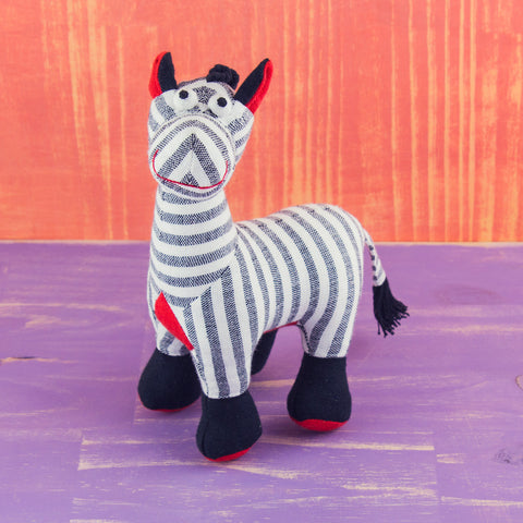 Fabric Plush Zebra