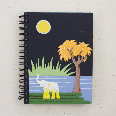 Large Notebook Elephant Black