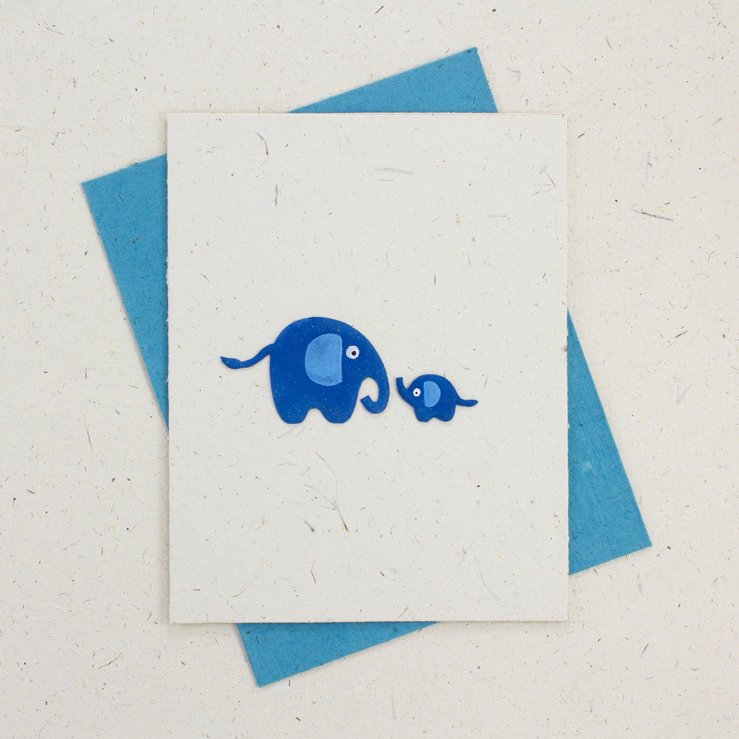Single Greeting Card Baby Blue