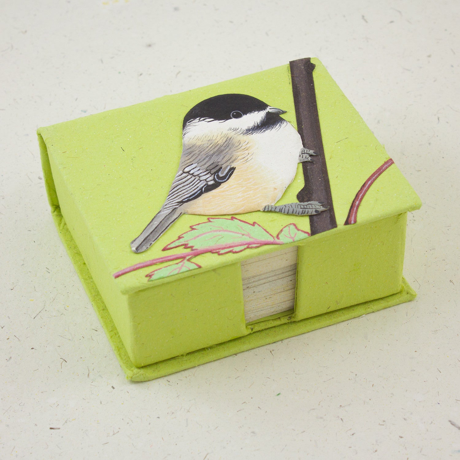 Note Box Chickadee Embossed