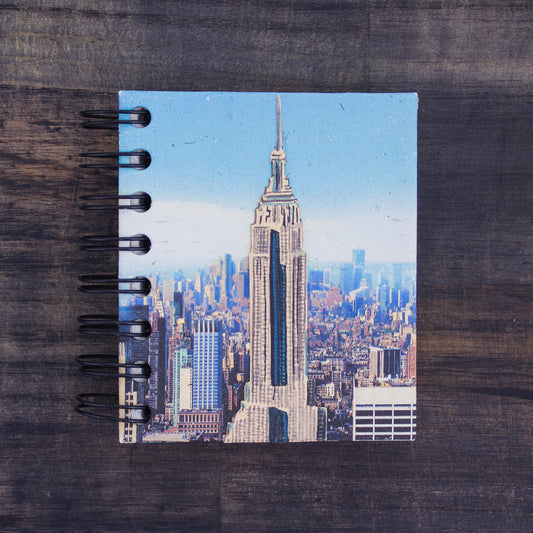 Small Notebook Empire State Embossed