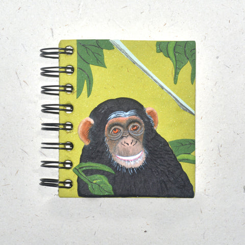 Small Notebook Chimpanzee Natural White