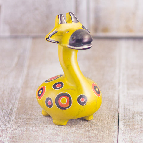 Soapstone Giraffe Yellow