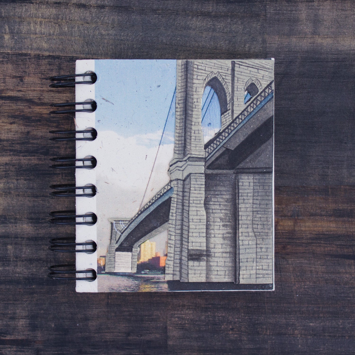 Small Notebook Brooklyn Bridge Embossed