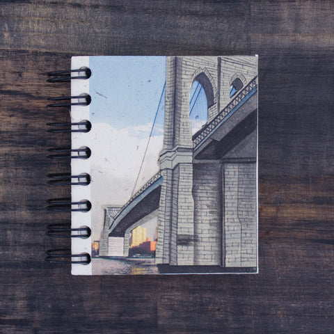 Small Notebook Brooklyn Bridge Embossed