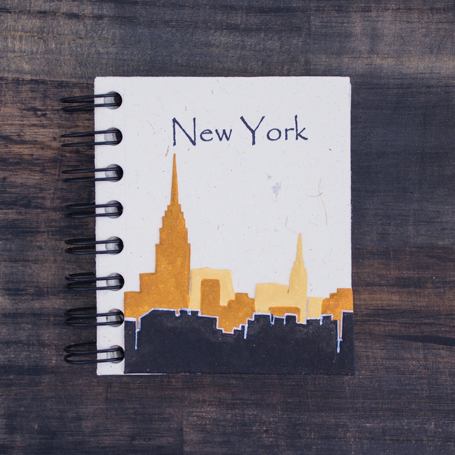 Small Notebook NYC Skyline Natural White