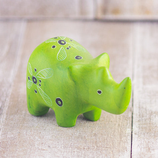 Soapstone Rhino Green