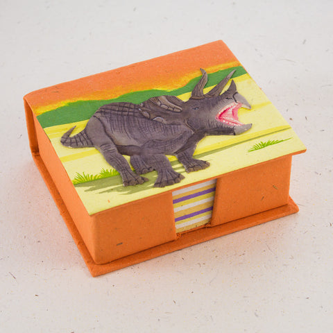Note Box Triceratops Orange