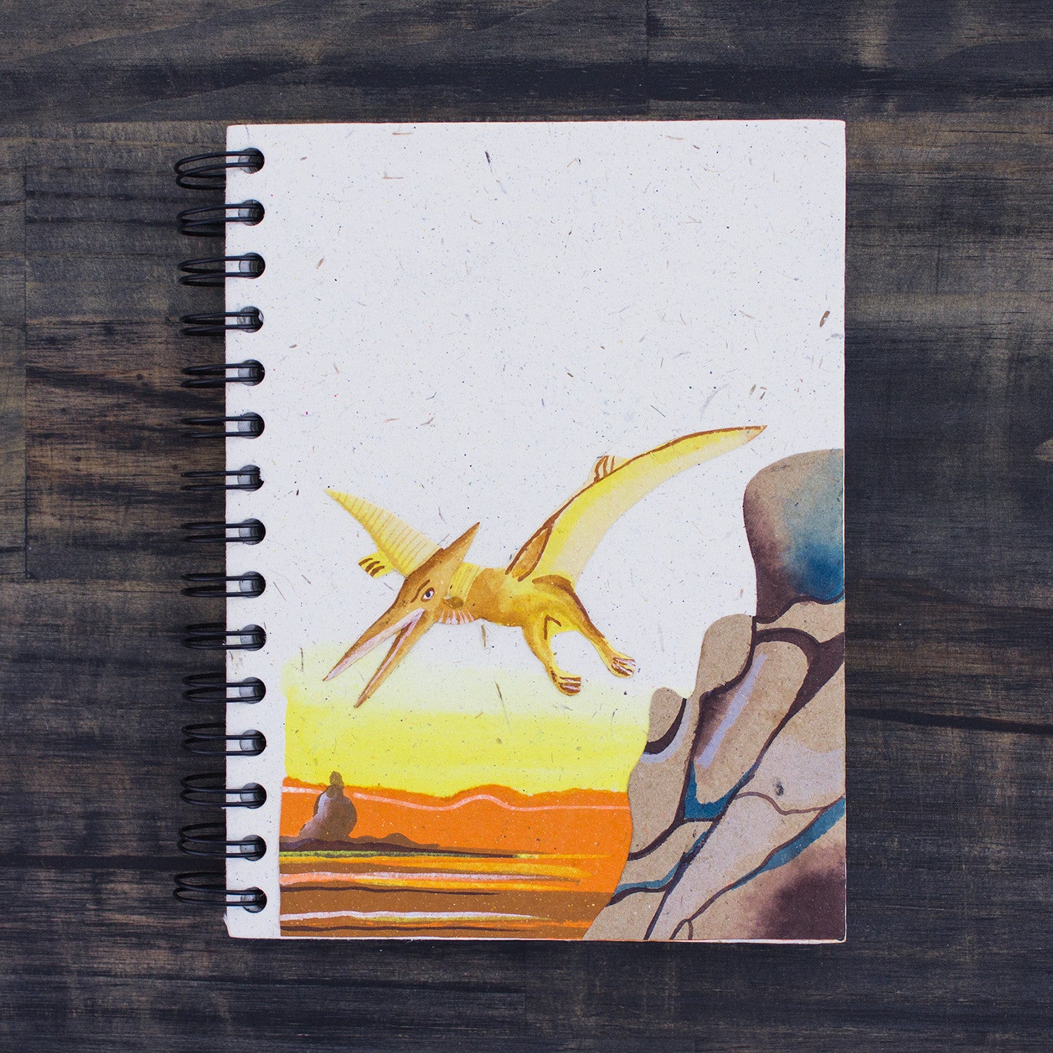 Large Notebook Pterodactyl Natural White