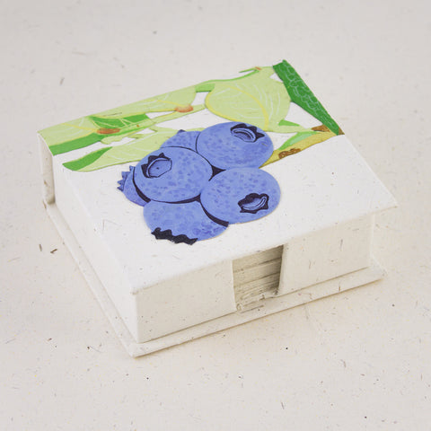 Blueberry Note Box with Notes
