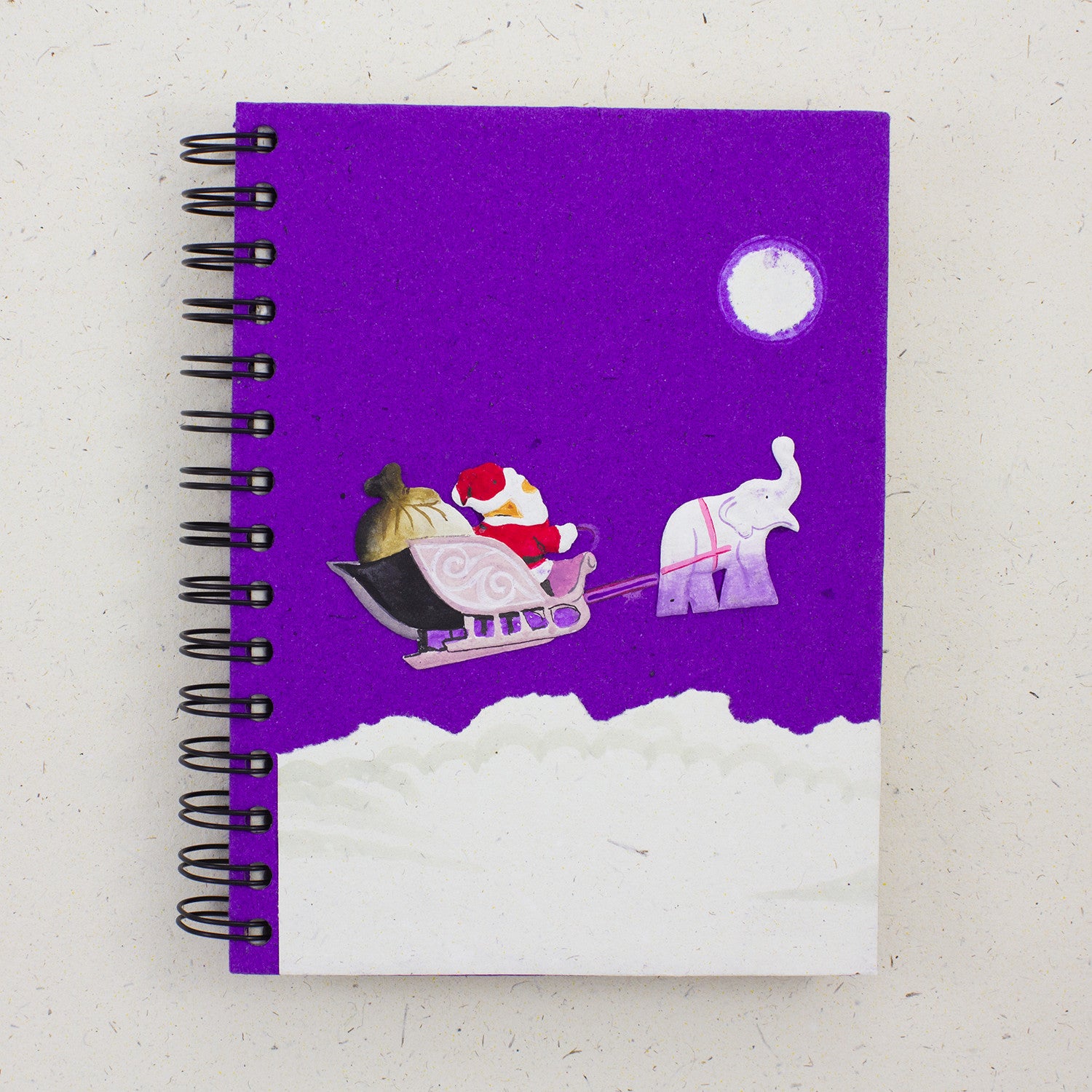Large Notebook Holiday Santa