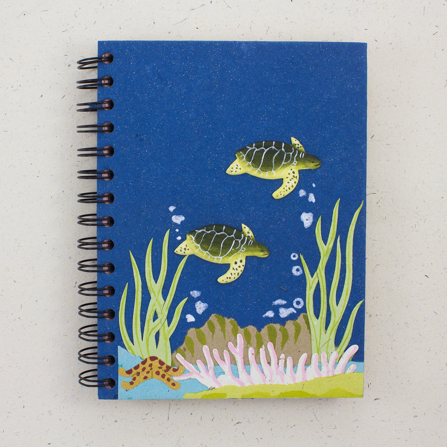 Large Notebook Sea Turtles Blue
