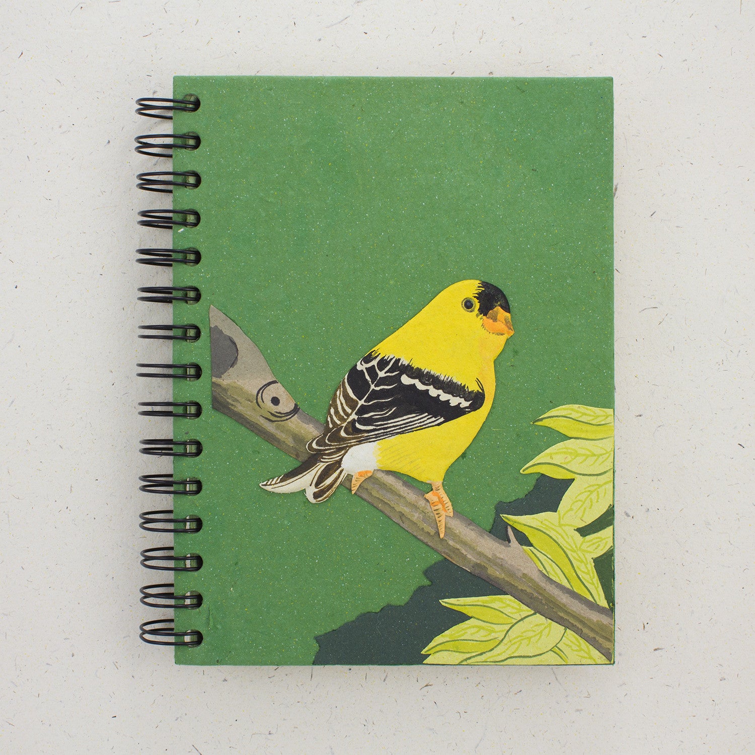 Large Notebook Goldfinch Embossed