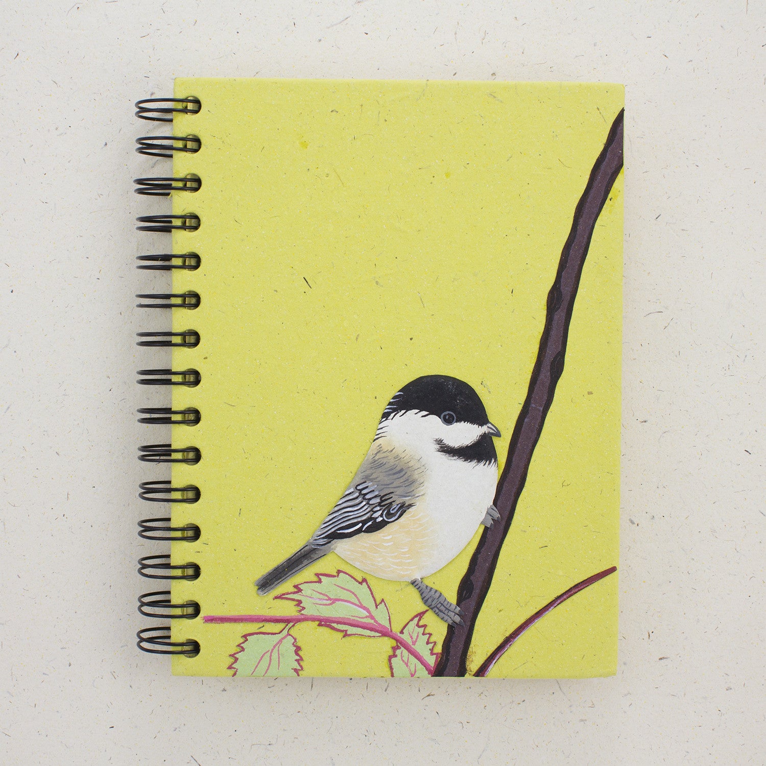 Large Notebook Chickadee Embossed