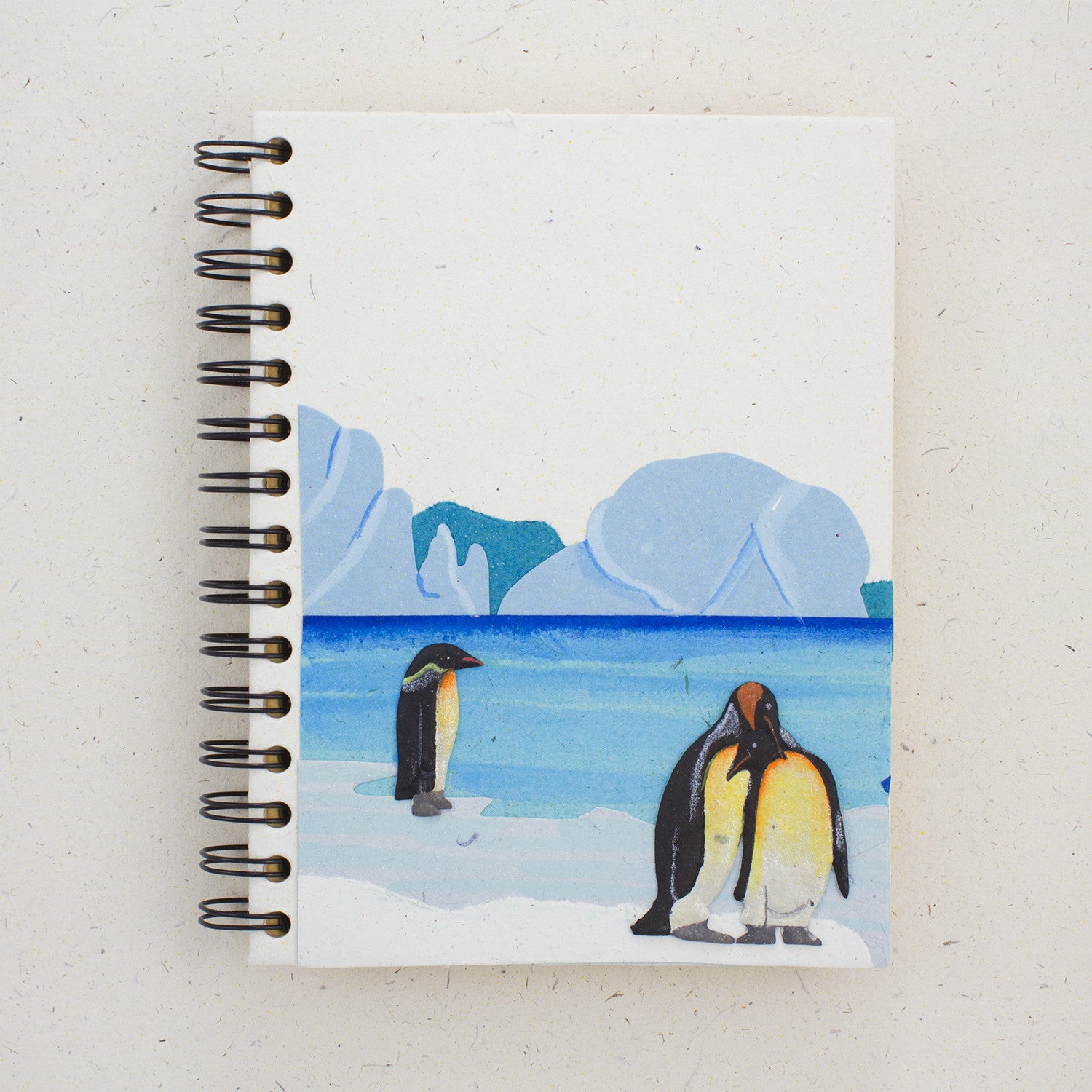 Large Notebook Penguins Natural White