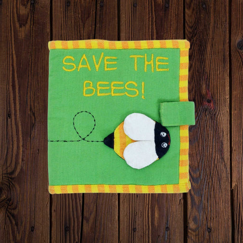 Fabric Kids Book - Save The Bees