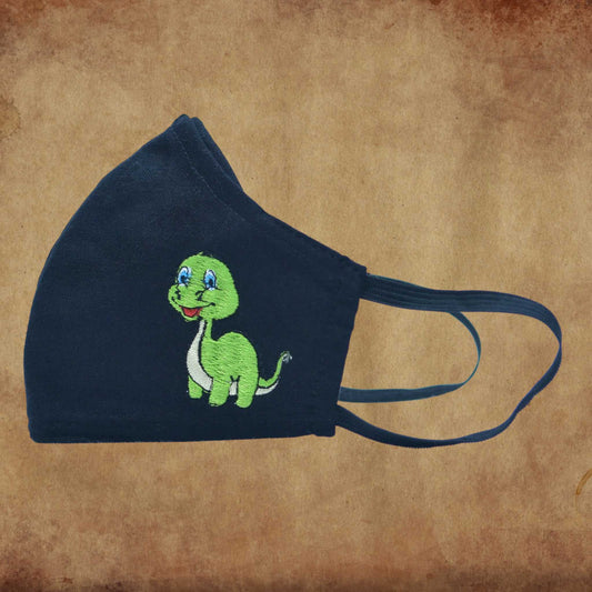 Children's Fabric Mask Brontosaurus (w)