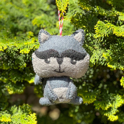 Felt Ornament - Raccoon
