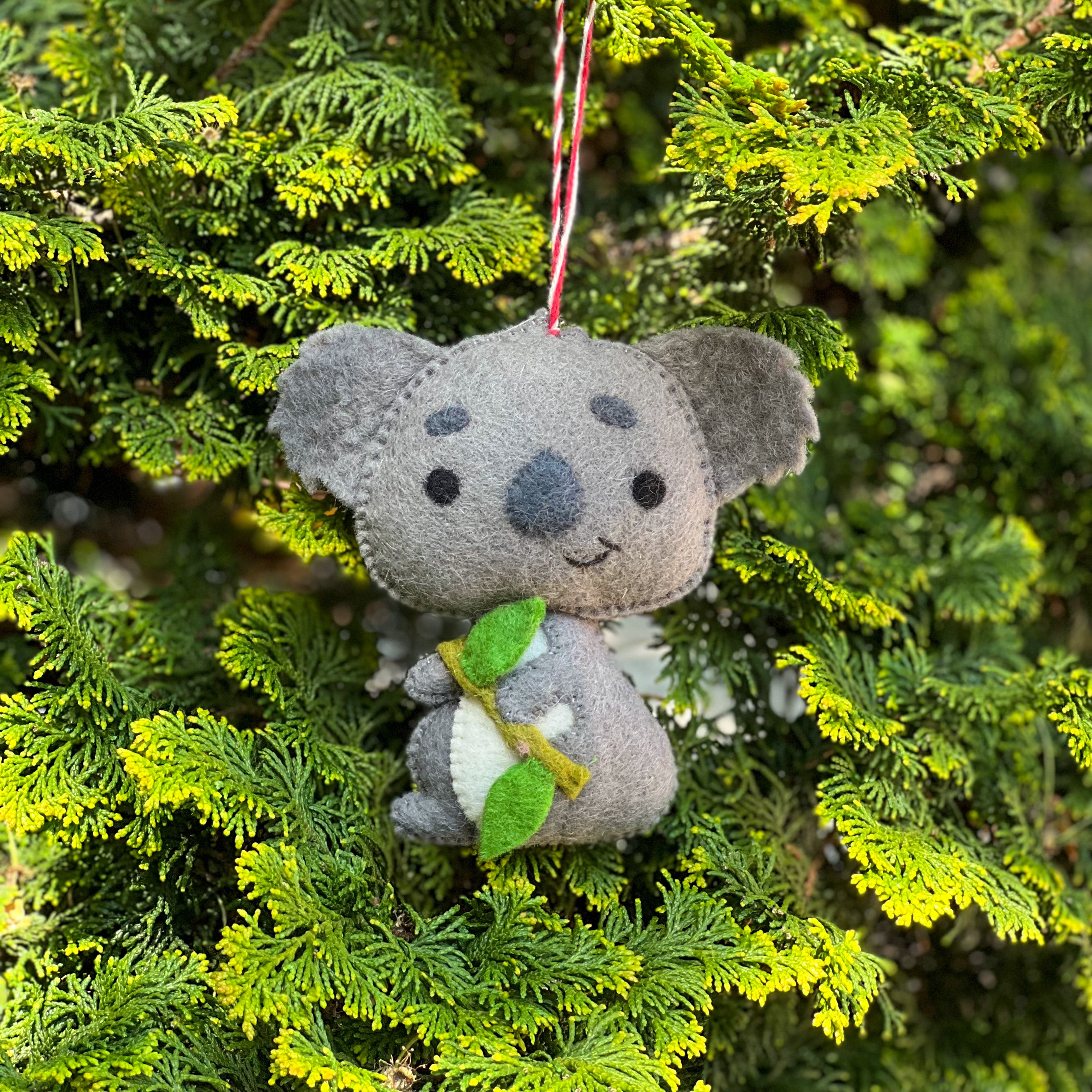 Handfelted Ornament Koala