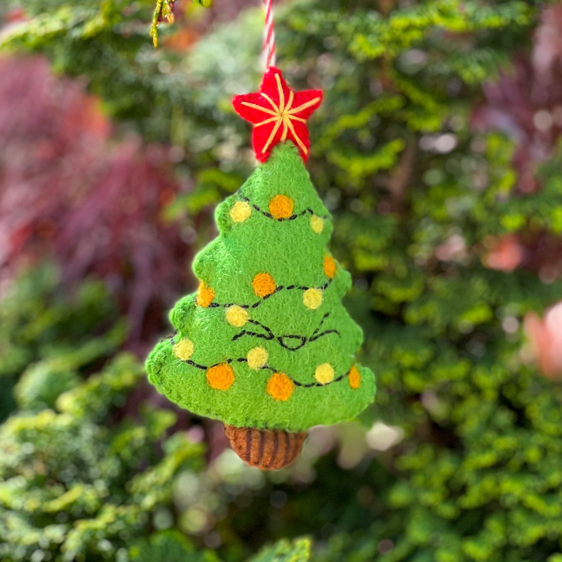 Handfelted Ornament Christmas Tree