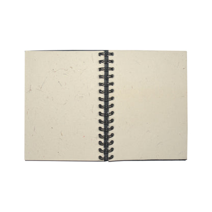 Large Notebook Lupine Flower Black