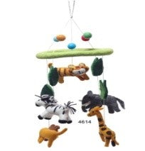 Handfelted Mobile Jungle