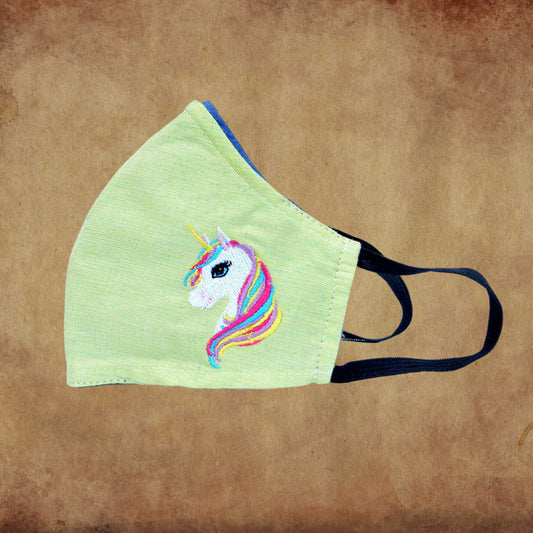 Children's Fabric Mask Unicorn (w)
