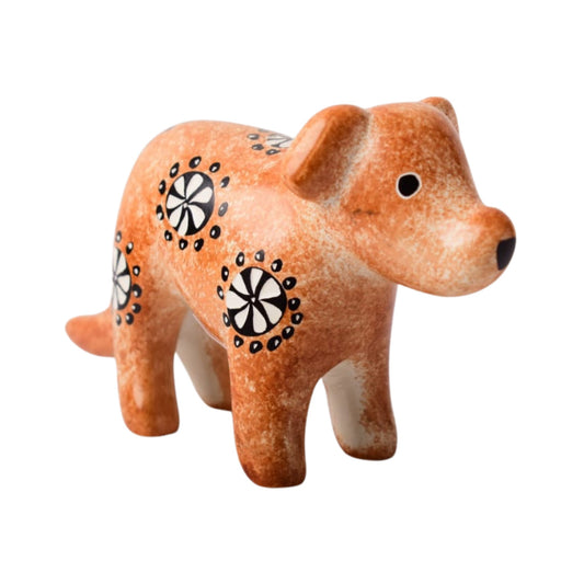 Soapstone Orangish Brown Spotted Dog