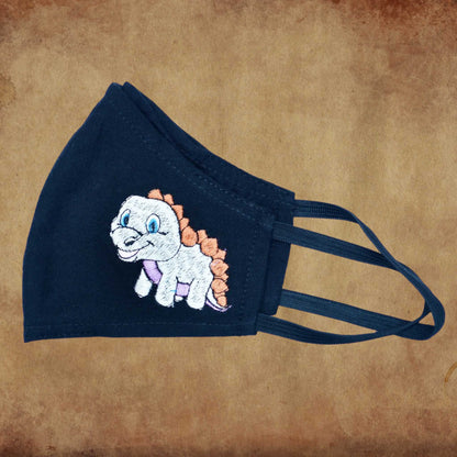 Children's Fabric Mask Stegosaurus