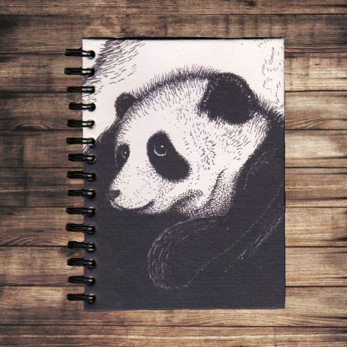Large Notebook - White Baby Panda