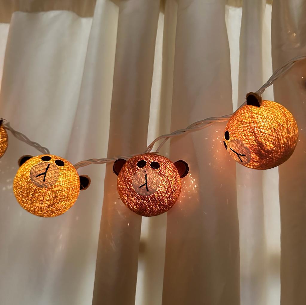 Plug-In String Lights Teddy Bears
