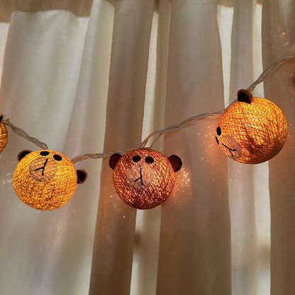 Plug-In String Lights Teddy Bears