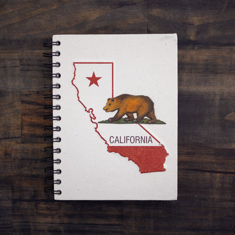 Large Notebook California State Flag