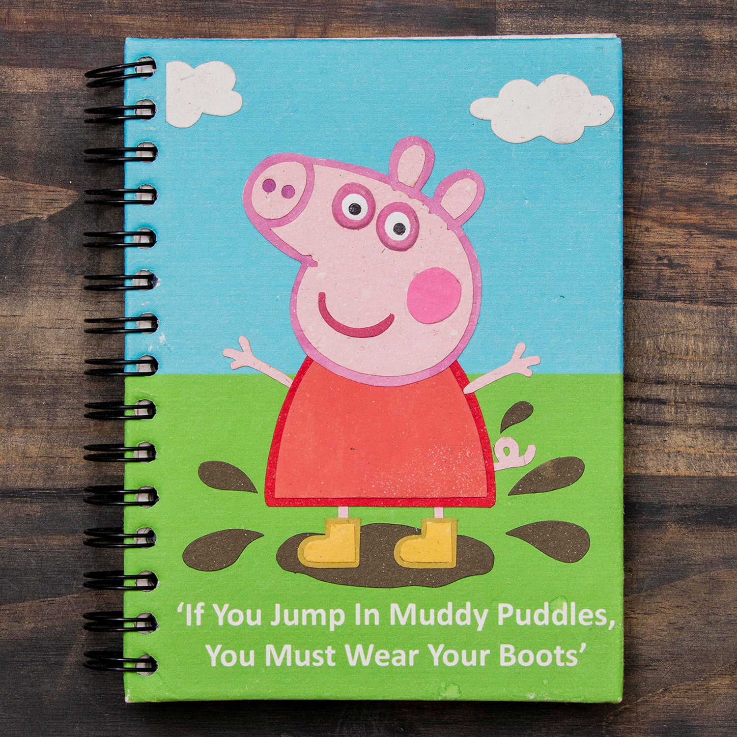 Large Notebook Muddy Puddles