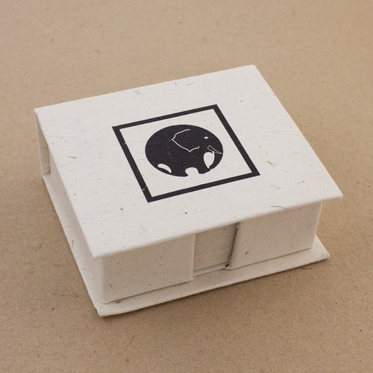 Note Box Elephant Circle (w)