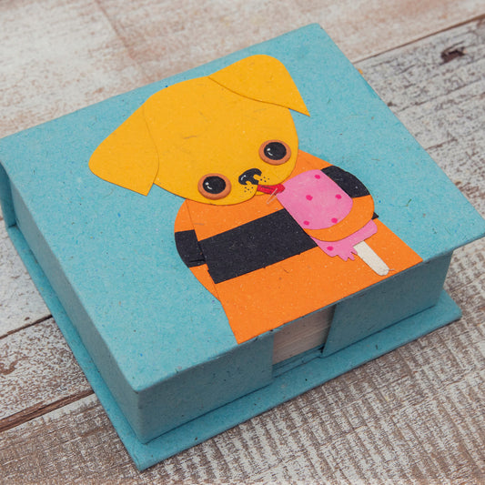 Note Box Lucas the Labrador Robin's Egg Blue